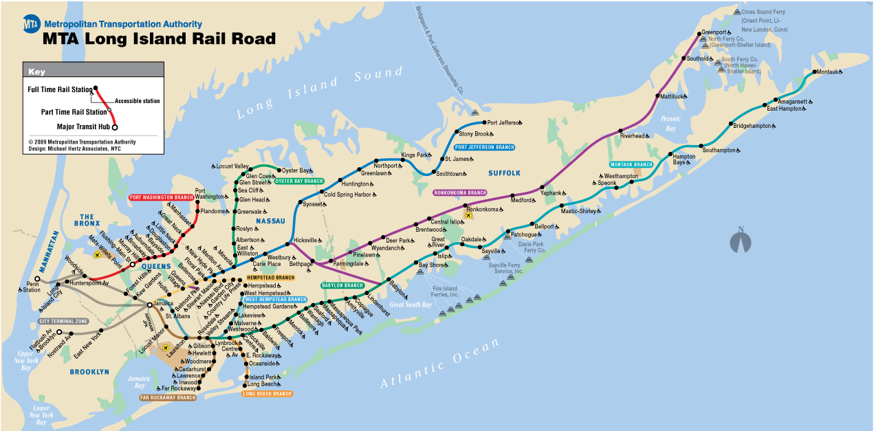 USA New York San Fransisco train rail maps